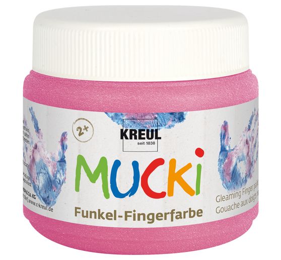MUCKI Sparkle finger paint, set of 4
