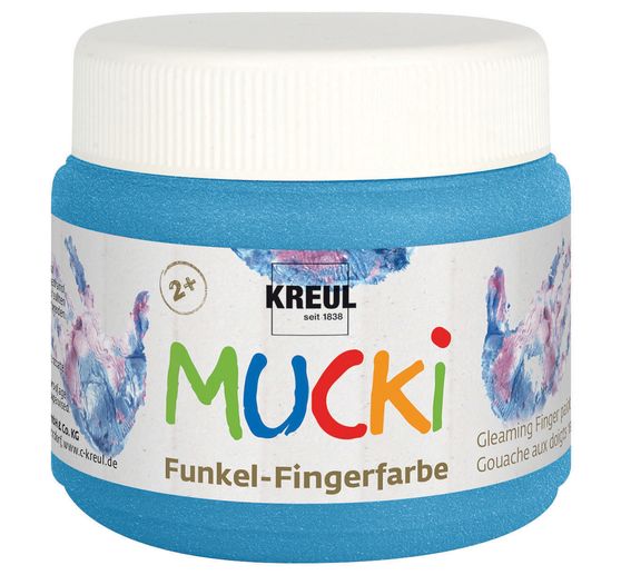 MUCKI Sparkle finger paint, set of 4