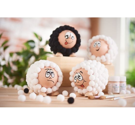 Mezze sfere in legno VBS senza perforazione, 10 pezzi