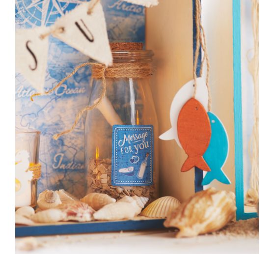 VBS glass bottle with cork