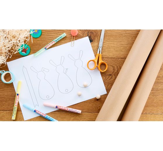 edding 780 gloss varnish-Marker Metallic, Special, set of 5