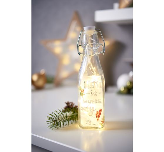 VBS Bottiglie di vetro con tappo oscillante, 2 pezzi