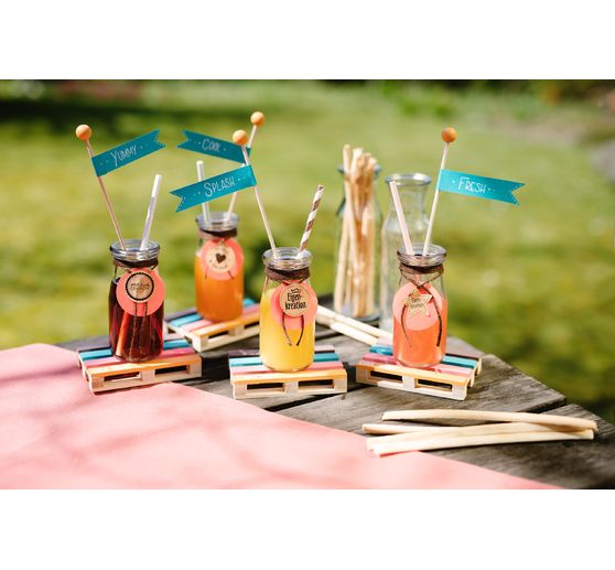 VBS glass bottle with cork