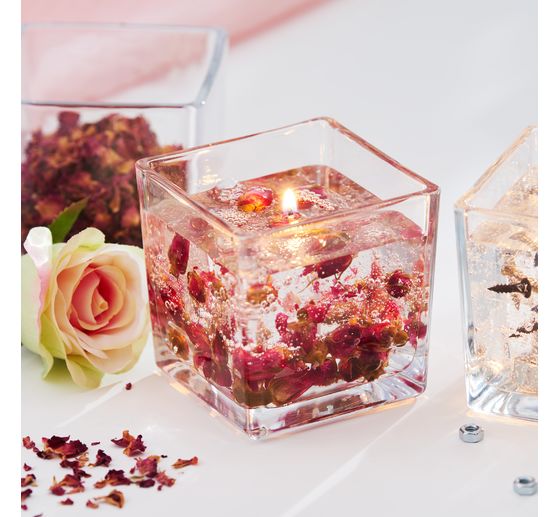 VBS Tealight jars "Cube", 4 pieces