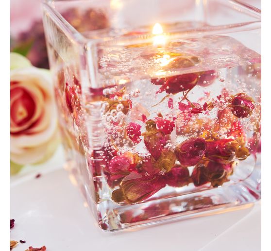 VBS Tealight jars "Cube", 4 pieces