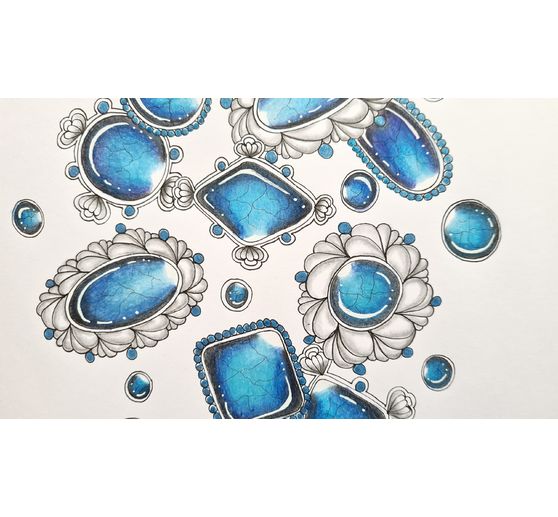 Felt pens "Glitter", 6 pcs.