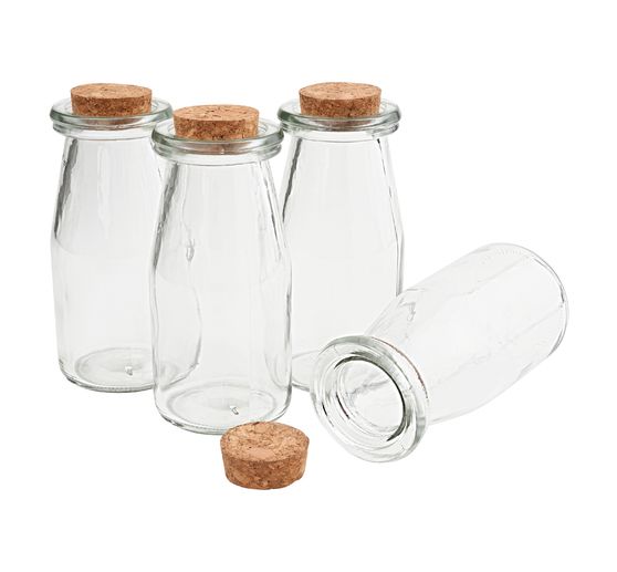 VBS glass bottle with cork