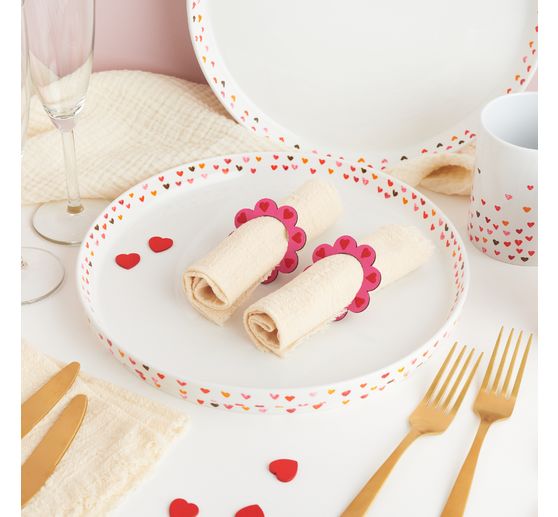 Piatto con bordo VBS, porcellana