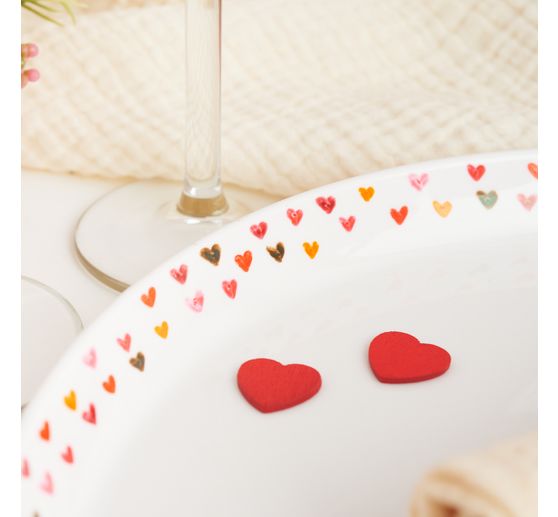 Piatto con bordo VBS, porcellana