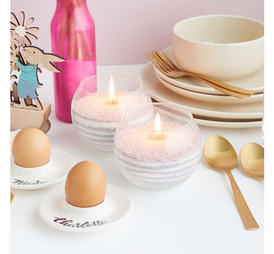 Sabbia per candele con stoppini