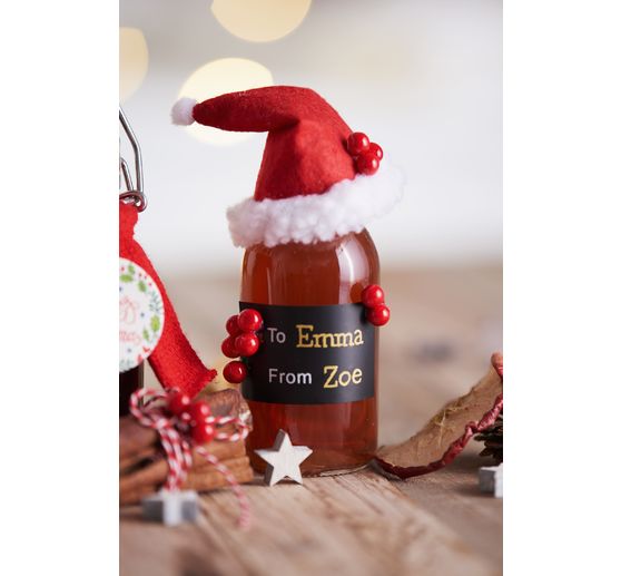 VBS Glass bottles with cork stopper, 12 pieces