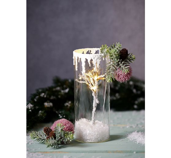 VBS Clear glass hanging basket