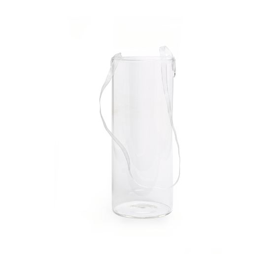 VBS Clear glass hanging basket