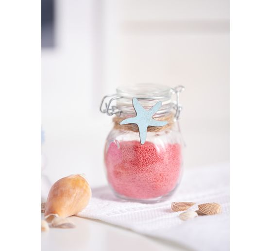 VBS Mini jar with clip closure, bulbous, 6 pieces