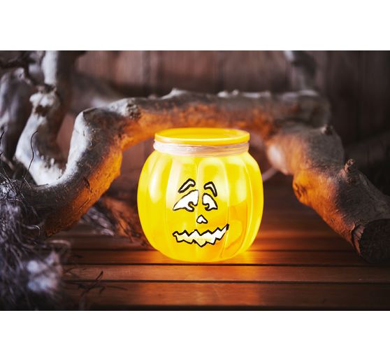 Glass vase with grooves