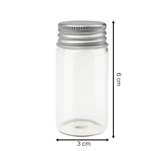 VBS Jars with screw cap, 12 pieces
