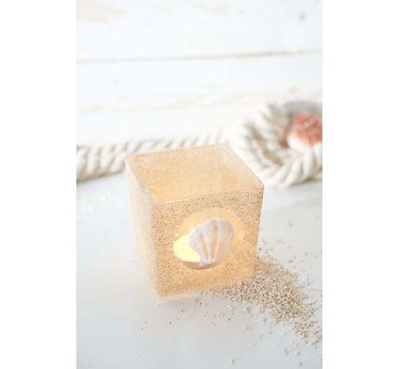 VBS Tealight jars "Cube", 4 pieces