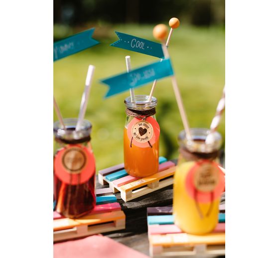 VBS glass bottle with cork