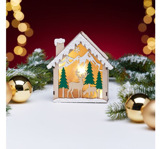 VBS Wooden building kit "House of Lights", incl. lighting