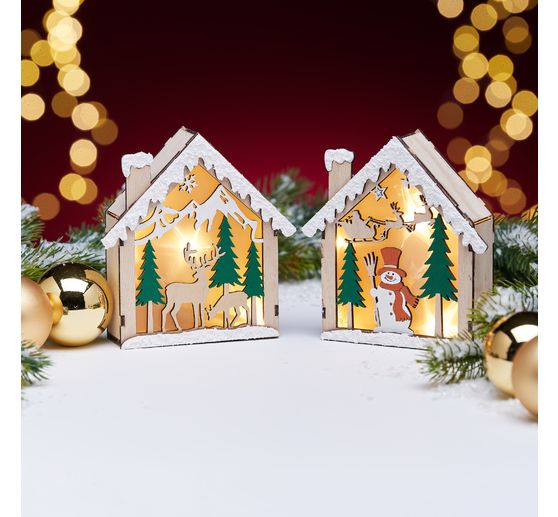 VBS Wooden building kit "House of Lights", incl. lighting