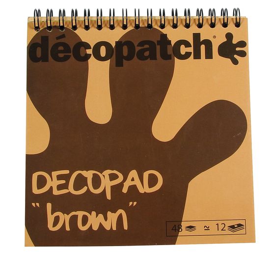 Décopatch paper pad "Decopad Brown"