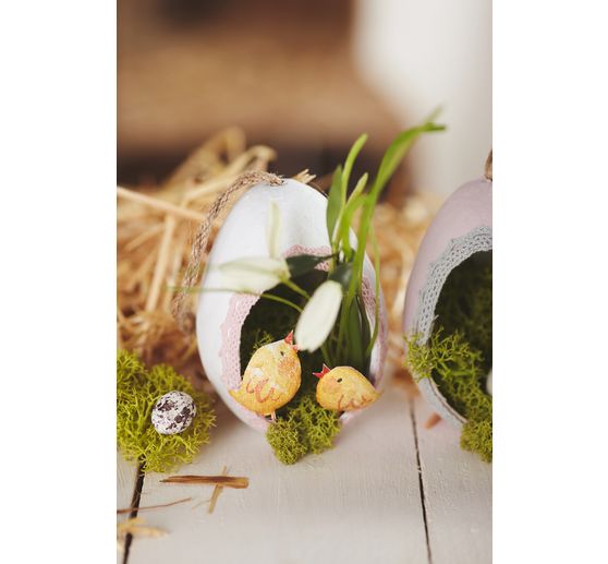 VBS Paper mache eggs with opening