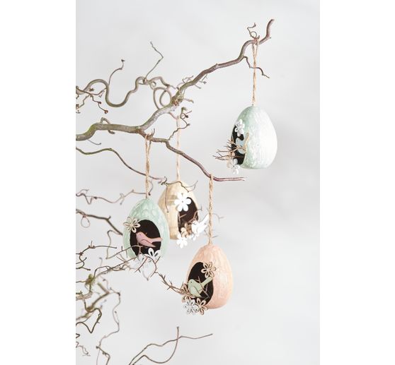 VBS Paper mache eggs with opening