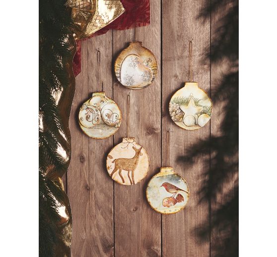 VBS Decoration pendant "Christmas Balls", flat