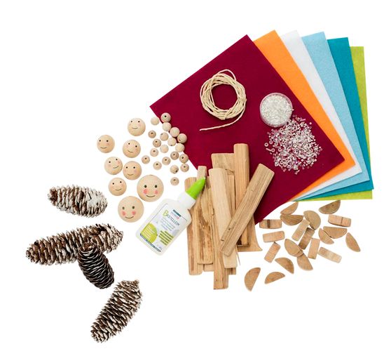 Jumbo creative mix "Natural wood", approx. 1.000 parts