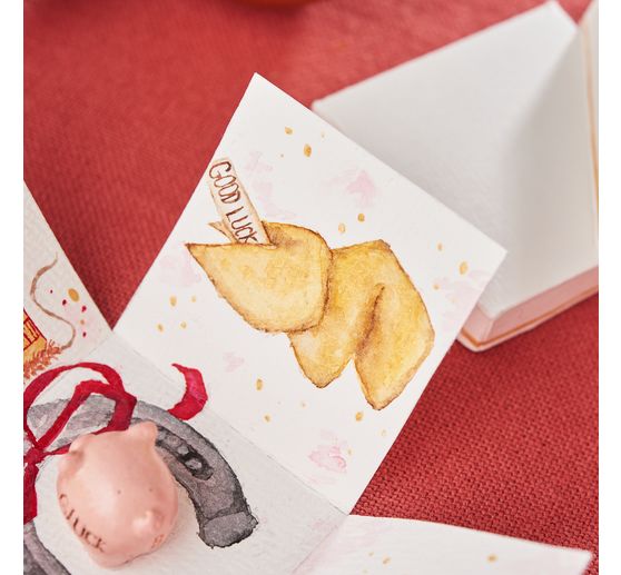 AKADEMIE watercolour box with 24 half cups