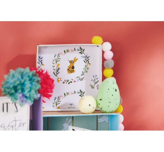 VBS Decorative egg "Color & Sizes Mix", 38 pieces