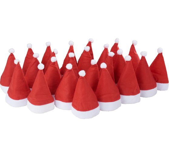 VBS Christmas caps for 8 cm head diameter, 24 pieces