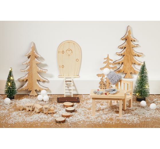 Secret Santa set "Table, bench & chair"