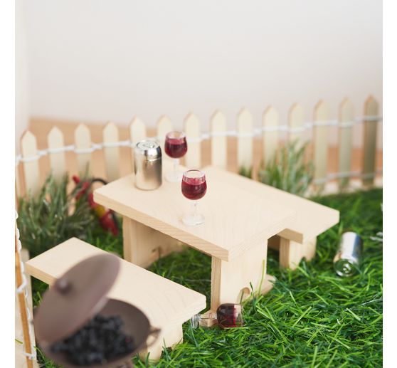 Miniature garden grill