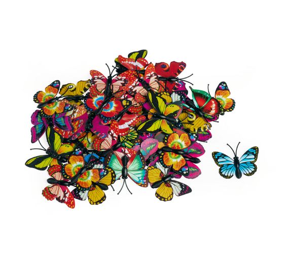 Elementi decorativi VBS "Butterfly", piccoli, 50 pezzi