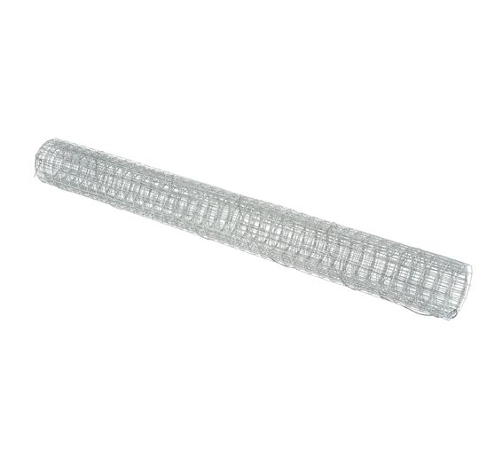 Rete metallica, zincata, 13x13 mm, 100x40 cm, grigio argento