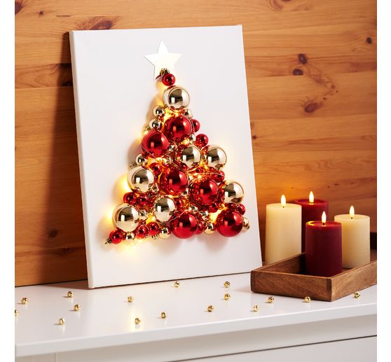 Christmas balls made of plastic, 24 pieces