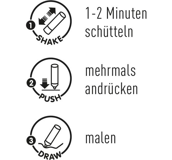 KREUL Triton Acrylic Marker "Edge", set of 2, black & white