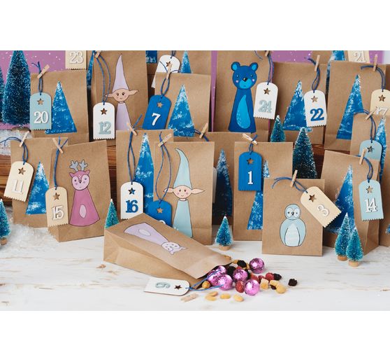 VBS Kraft paper bags, 8 pieces