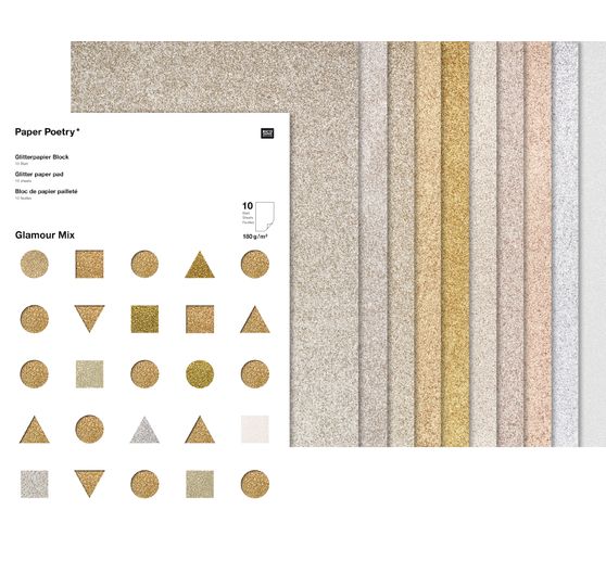 Glitter paper "Glamour Mix"