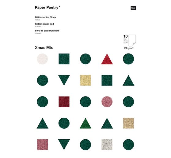 Glitter paper "Xmas"