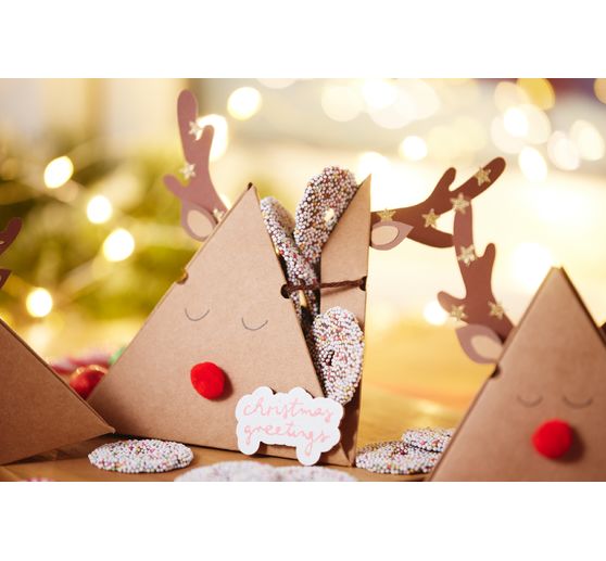 VBS Kraft cardboard gift box "Pyramid"