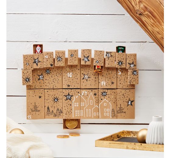 Scatole di fiammiferi VBS "carta kraft", 11 cm