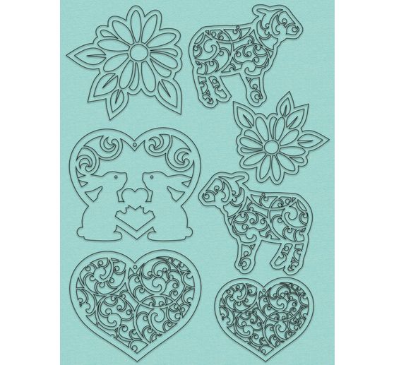Decoration set "Easter", pastel