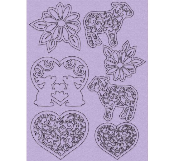 Decoration set "Easter", pastel
