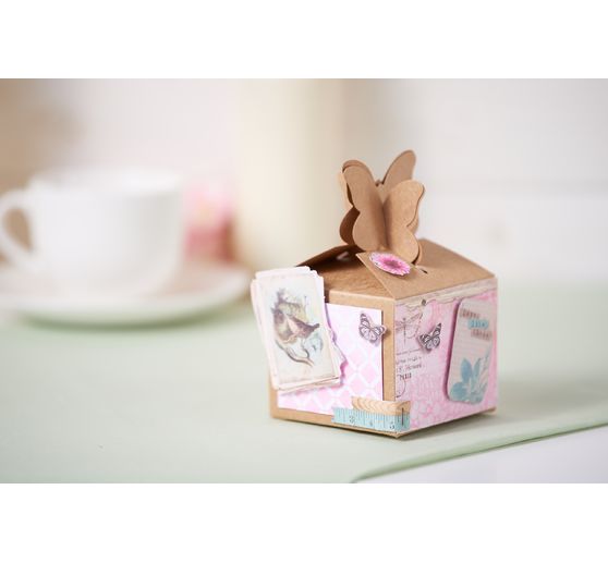 VBS Cardboard box "Butterfly", 4 pieces