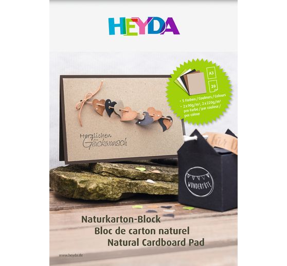 Blocco di cartone naturale