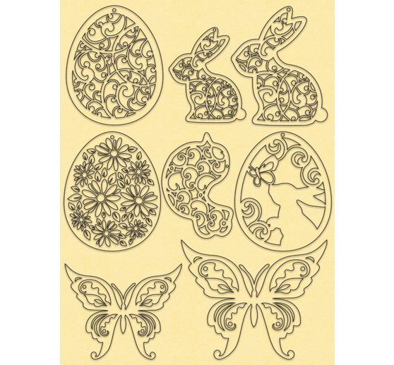 Set di decorazioni "Pasqua", pastello