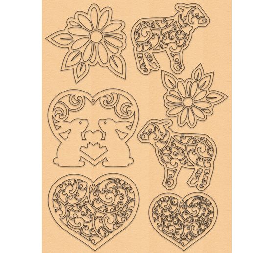 Set di decorazioni "Pasqua", pastello