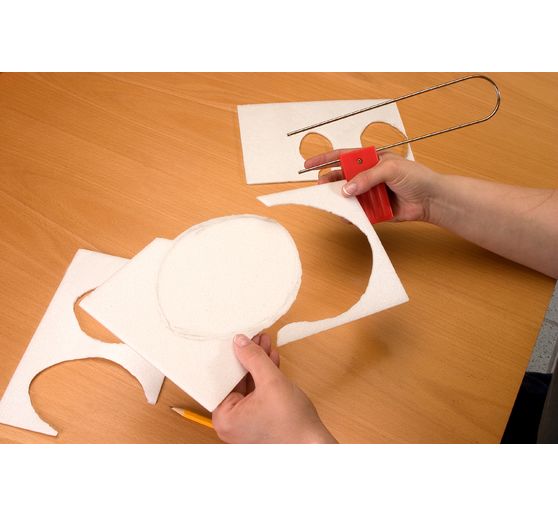 Taglierina per polistirolo, circa 22 cm.